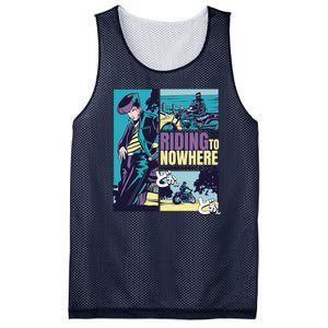 Riding Nowhere Anime Mesh Reversible Basketball Jersey Tank