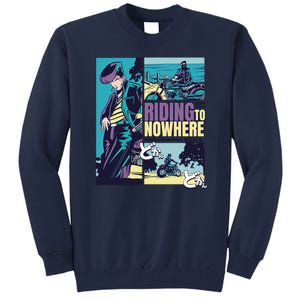 Riding Nowhere Anime Tall Sweatshirt