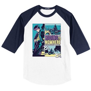 Riding Nowhere Anime Baseball Sleeve Shirt