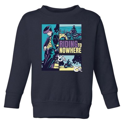 Riding Nowhere Anime Toddler Sweatshirt