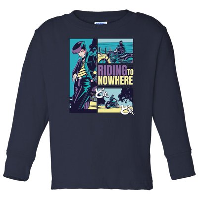 Riding Nowhere Anime Toddler Long Sleeve Shirt