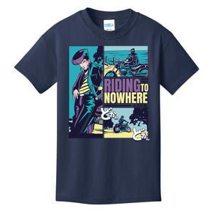 Riding Nowhere Anime Kids T-Shirt