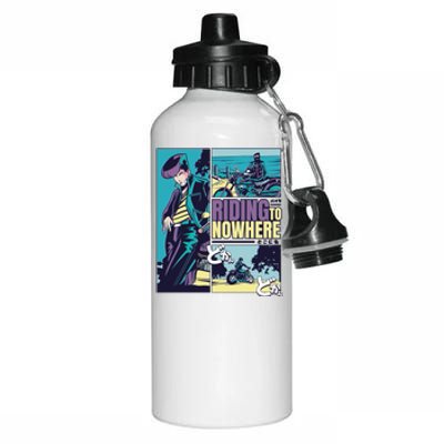 Riding Nowhere Anime Aluminum Water Bottle 