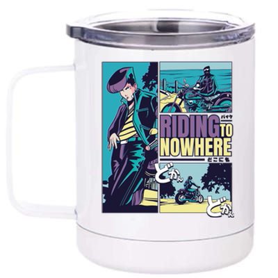 Riding Nowhere Anime 12 oz Stainless Steel Tumbler Cup