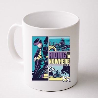 Riding Nowhere Anime Coffee Mug