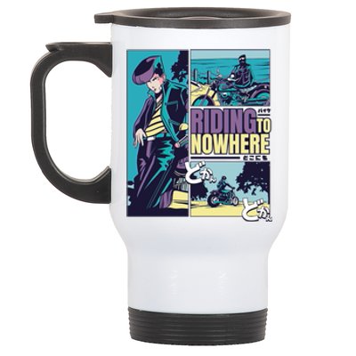 Riding Nowhere Anime Stainless Steel Travel Mug