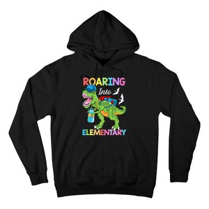 Roaring Into Elementary Dinosaur Back To School Hoodie