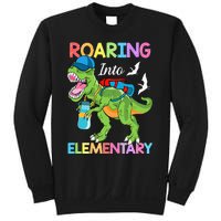 Roaring Into Elementary Dinosaur Back To School Sweatshirt