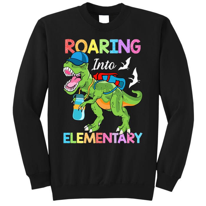 Roaring Into Elementary Dinosaur Back To School Sweatshirt