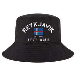 Reykjavik Iceland Est. 1785 Flag Souvenir Gift Cool Comfort Performance Bucket Hat