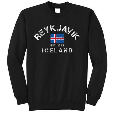 Reykjavik Iceland Est. 1785 Flag Souvenir Gift Sweatshirt