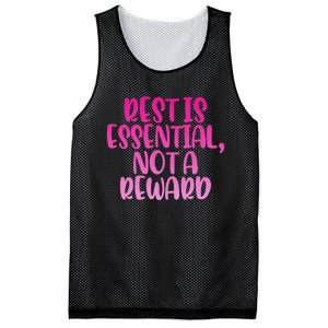 Rest Is Essential Not A Reward Mesh Reversible Basketball Jersey Tank