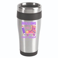 Rolling Into First Grade Cute 16oz Travel Tumbler