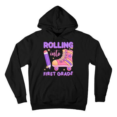 Rolling Into First Grade Cute Tall Hoodie