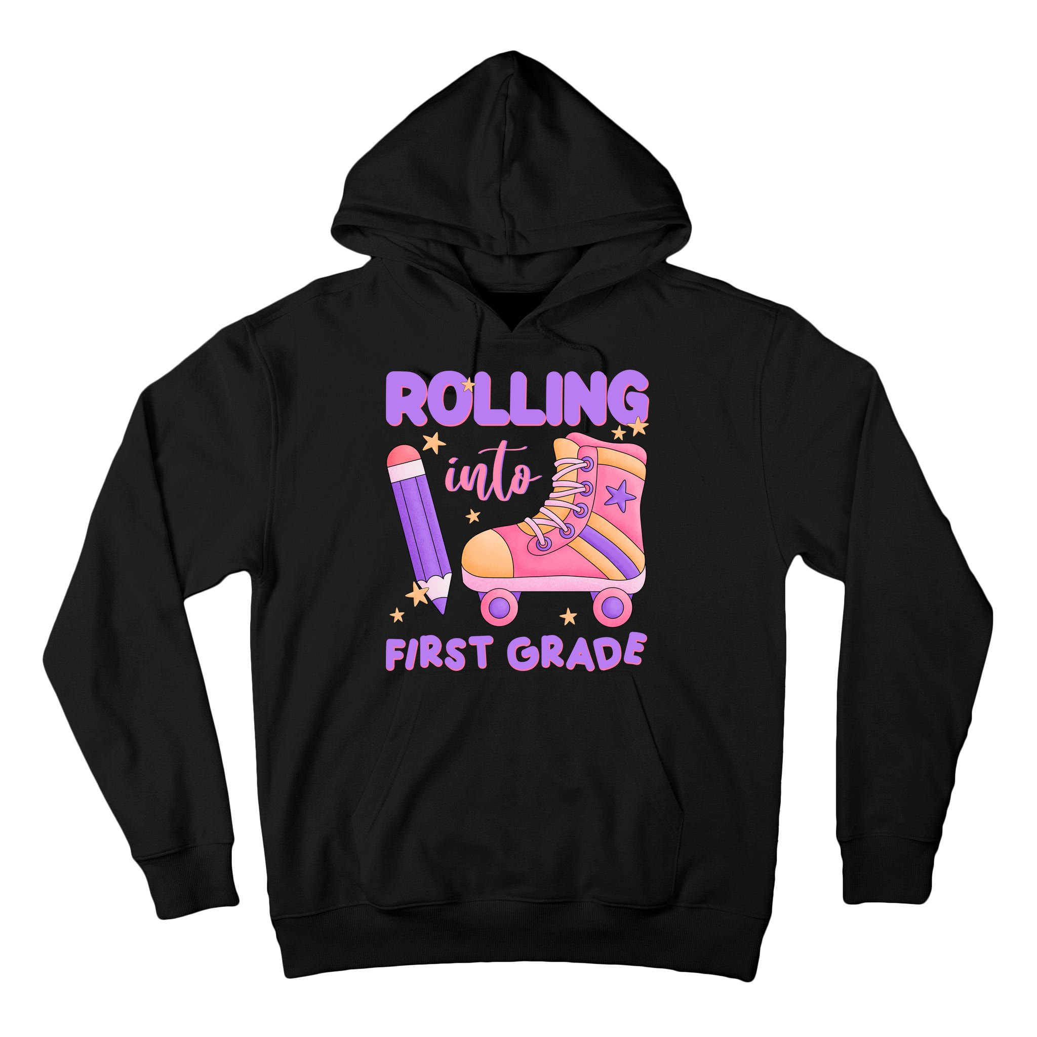 Rolling Into First Grade Cute Tall Hoodie