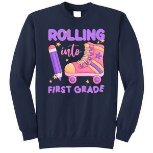 Rolling Into First Grade Cute Tall Sweatshirt