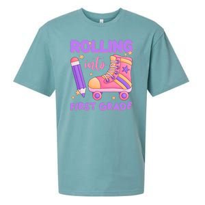 Rolling Into First Grade Cute Sueded Cloud Jersey T-Shirt