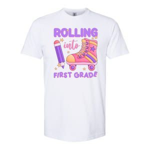 Rolling Into First Grade Cute Softstyle CVC T-Shirt