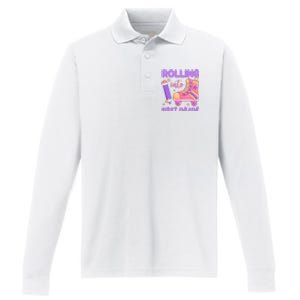 Rolling Into First Grade Cute Performance Long Sleeve Polo