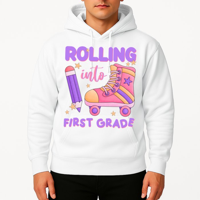 Rolling Into First Grade Cute Hoodie