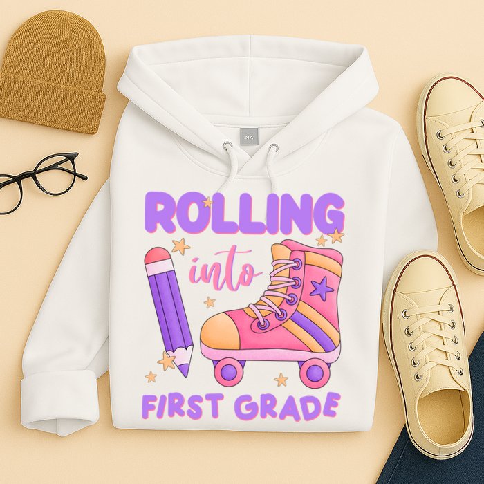 Rolling Into First Grade Cute Hoodie