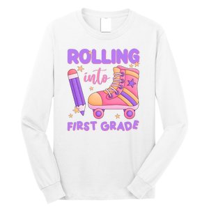 Rolling Into First Grade Cute Long Sleeve Shirt