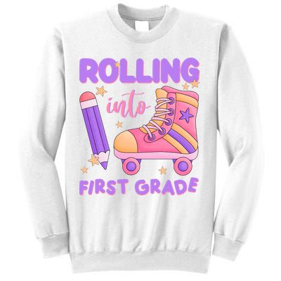 Rolling Into First Grade Cute Sweatshirt