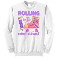 Rolling Into First Grade Cute Sweatshirt