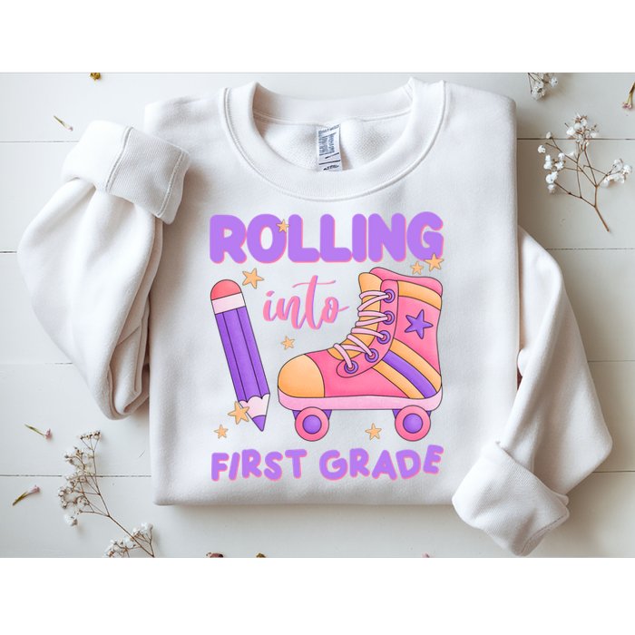 Rolling Into First Grade Cute Sweatshirt