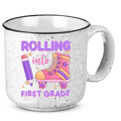 Rolling Into First Grade Cute 15oz Campfire Ceramic Mug