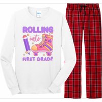 Rolling Into First Grade Cute Long Sleeve Pajama Set