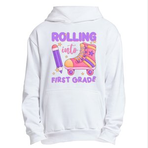 Rolling Into First Grade Cute Urban Pullover Hoodie