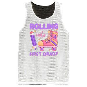 Rolling Into First Grade Cute Mesh Reversible Basketball Jersey Tank