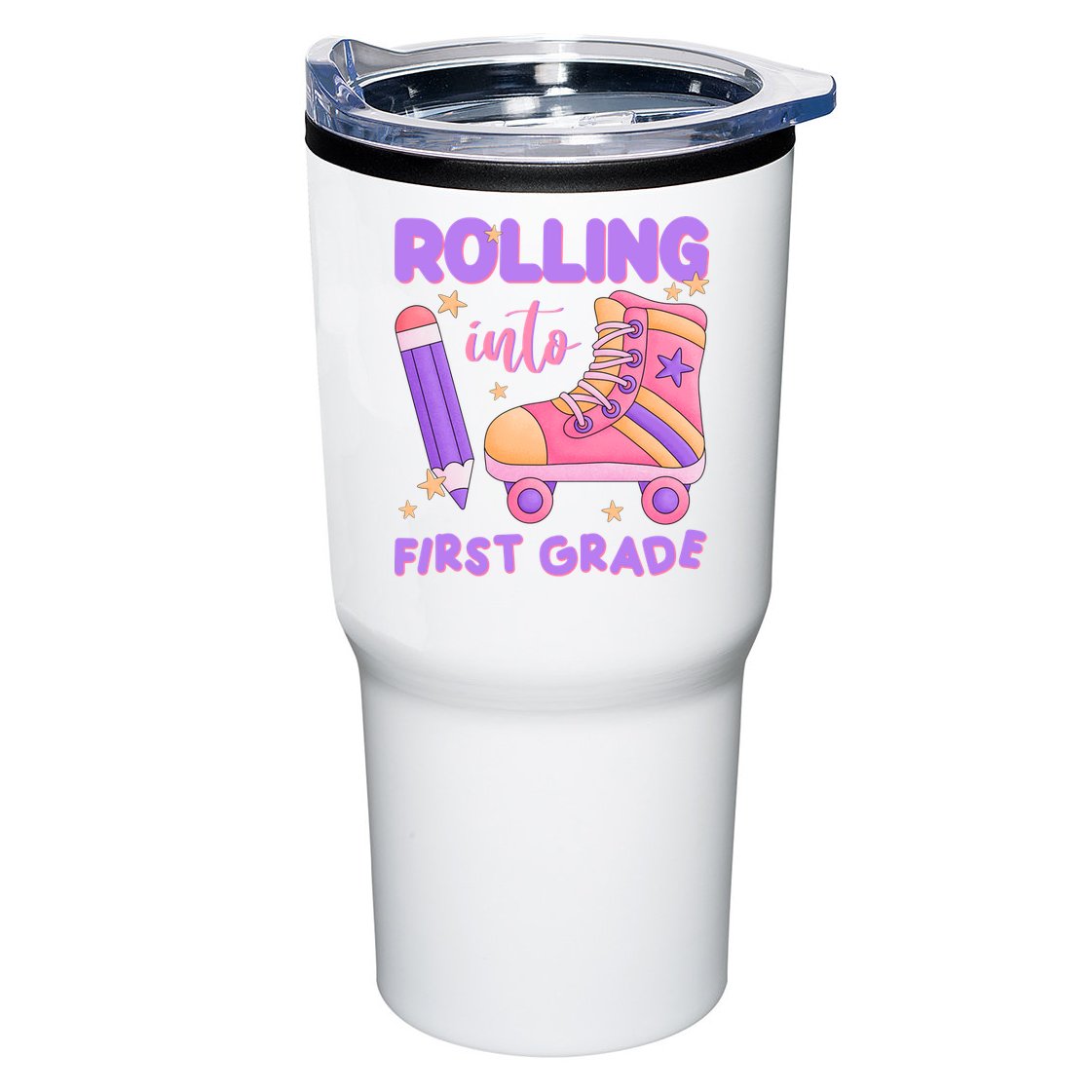 Rolling Into First Grade Cute Tumbler