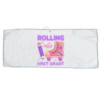 Rolling Into First Grade Cute Large Microfiber Waffle Golf Towel