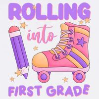 Rolling Into First Grade Cute Baby Bodysuit