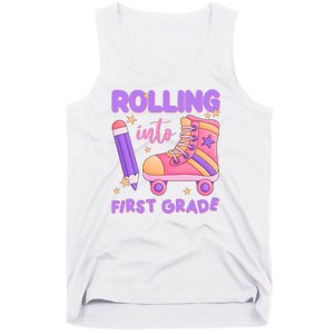 Rolling Into First Grade Cute Tank Top