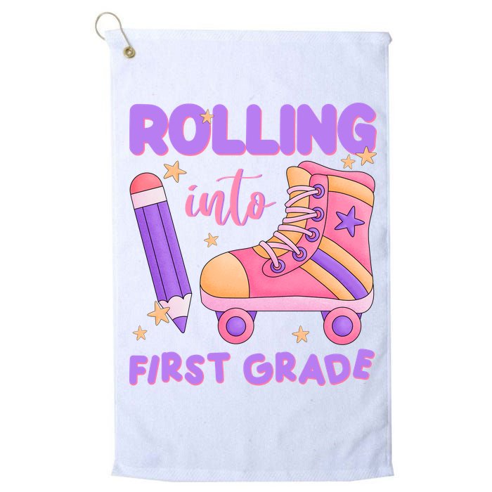 Rolling Into First Grade Cute Golf Towel