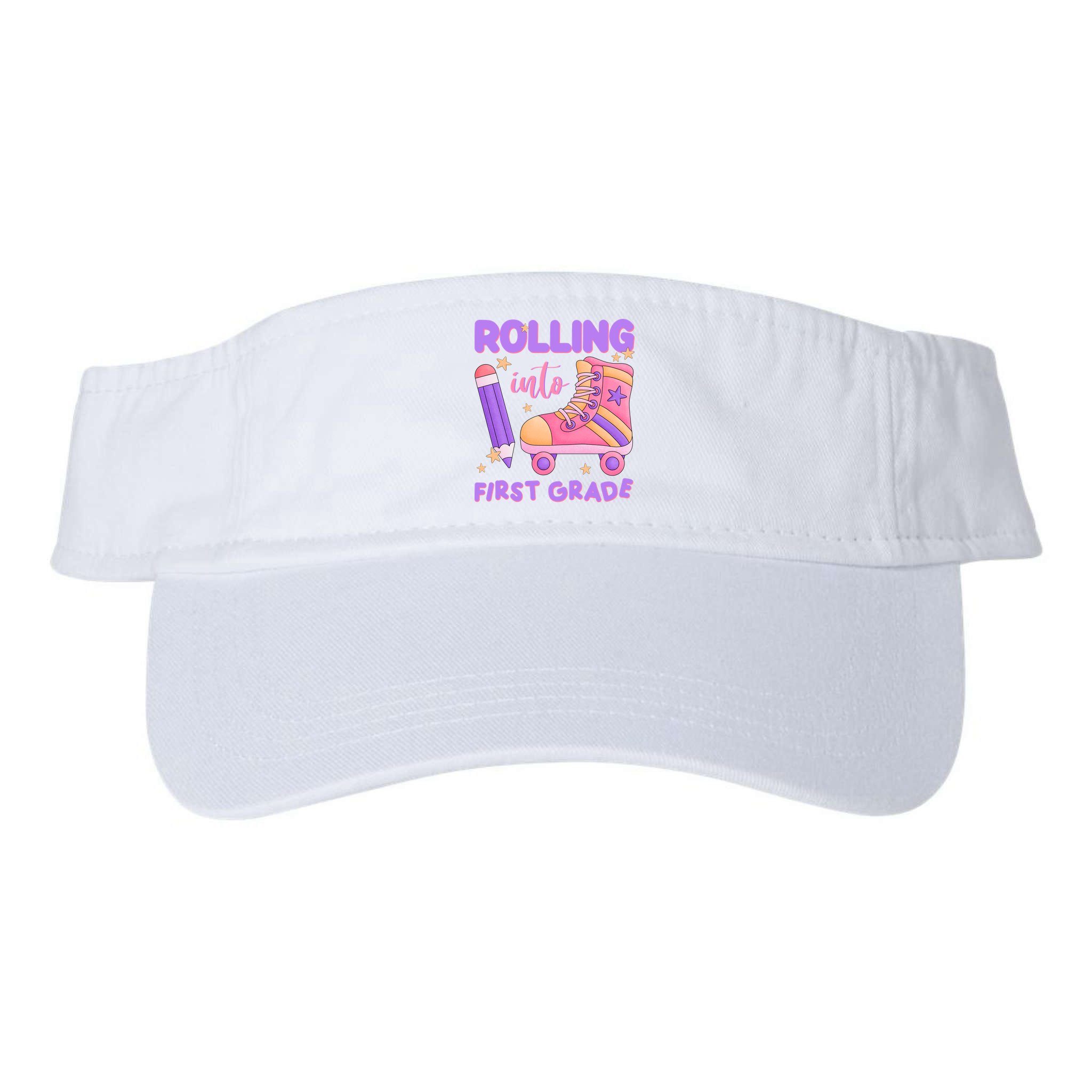 Rolling Into First Grade Cute Visor