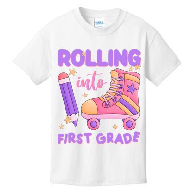Rolling Into First Grade Cute Kids T-Shirt