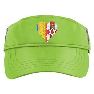 Roian Irish Flag Heart Gift Adult Drive Performance Visor