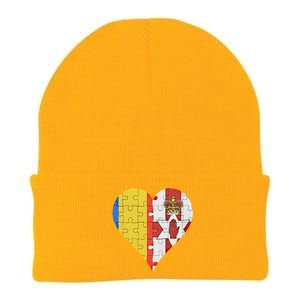 Roian Irish Flag Heart Gift Knit Cap Winter Beanie