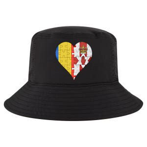 Roian Irish Flag Heart Gift Cool Comfort Performance Bucket Hat