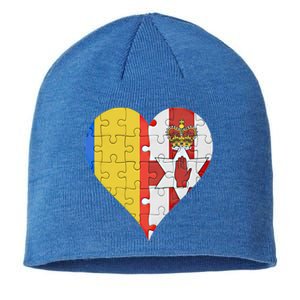 Roian Irish Flag Heart Gift Sustainable Beanie