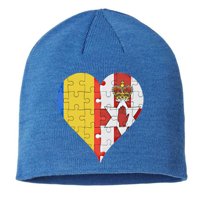 Roian Irish Flag Heart Gift Sustainable Beanie