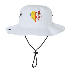 Roian Irish Flag Heart Gift Legacy Cool Fit Booney Bucket Hat