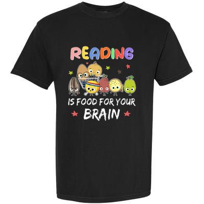 Reading Is Food For Your Brain Childrens Books Garment-Dyed Heavyweight T-Shirt