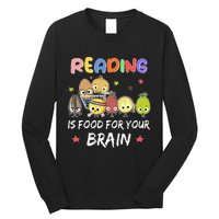 Reading Is Food For Your Brain Childrens Books Long Sleeve Shirt