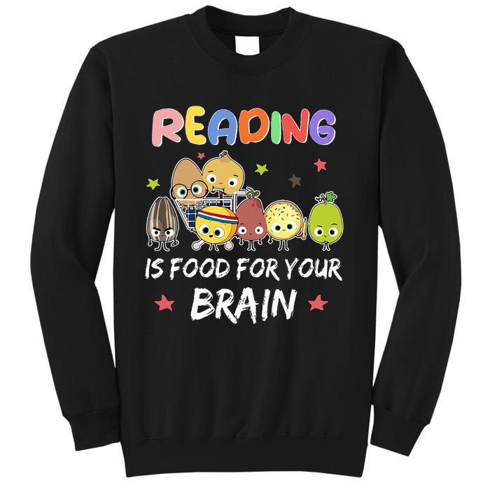 Reading Is Food For Your Brain Childrens Books Sweatshirt