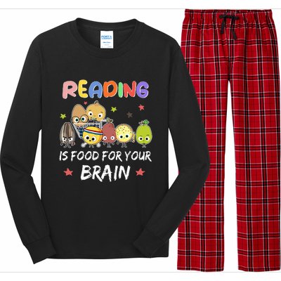 Reading Is Food For Your Brain Childrens Books Long Sleeve Pajama Set